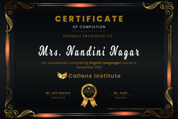 mrs.nandini_nagar happy student after joining the best ielts institute in delhi