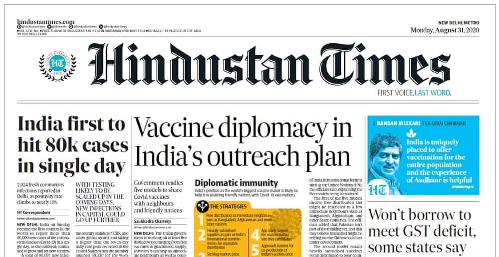 Best English Newspapers in India for Learning English