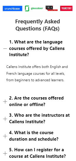 Callens App 4 Form For Downloading Spoken English Syllabus PDF
